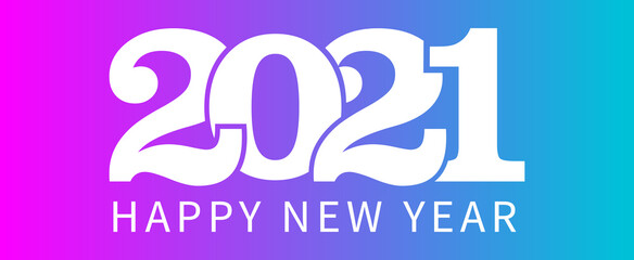 Fototapeta na wymiar happy new year 2021
