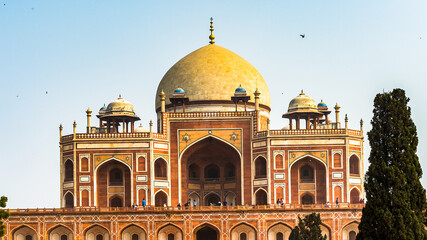It's Humayun's Tomb complex,the tomb of the Mughal Emperor Humayun in Delhi, India. UNESCO World Heritage Site