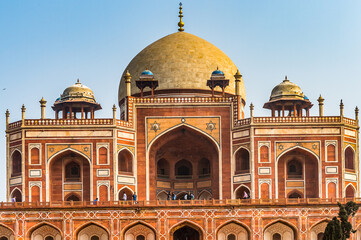 It's Humayun's Tomb complex,the tomb of the Mughal Emperor Humayun in Delhi, India. UNESCO World Heritage Site