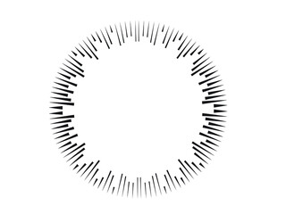 Radial speed Lines in Circle Form for comic books . fireworks Explosion background . Vector Illustration . Starburst
 round Logo . Circular Design element . Abstract Geometric star rays . Sunburst .