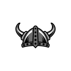 helmet vikings logo designs vector