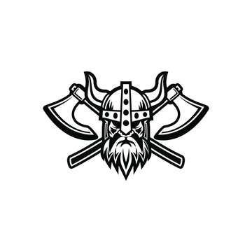 Black Viking Logo Design