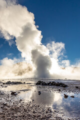 Fototapeta na wymiar El Tatio geysers , San Pedro de Atacama, Chile.