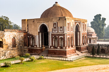 It's Qutb complex (Qutub), an array of monuments and buildings at Mehrauli in Delhi, India. UNESCO World Heritage Site