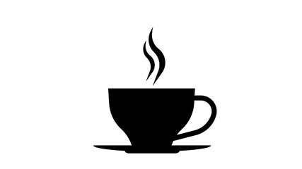 coffee hot cup Flat Style illustration 