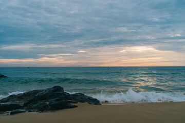 Sunrise on the sea, Bai Xep beach, Tuy Hoa city, Phu Yen province
