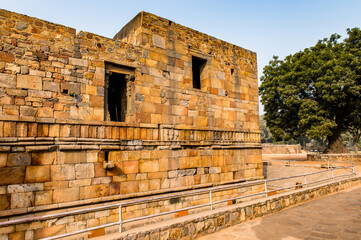 It's Qutb complex (Qutub), an array of monuments and buildings at Mehrauli in Delhi, India. UNESCO World Heritage Site