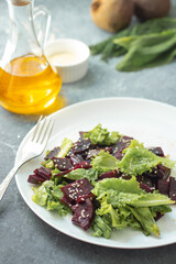 fresh red beet salad for healthy eating