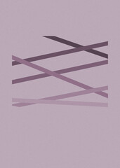 Crossing lines generativeart style colorful illustration