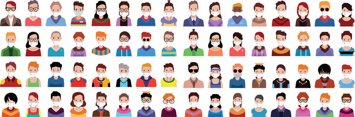 High quality avatar, people vector icons