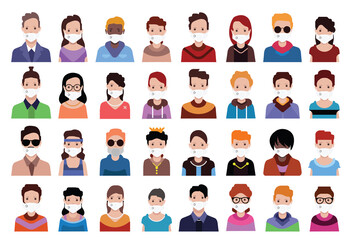 High quality avatar, people vector icons