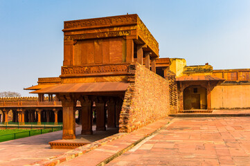 Obraz premium It's Fatehpur Sikri, a city in the Agra District of Uttar Pradesh, India. UNESCO World Heritage site.