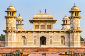It's Itmad-Ud-Daulah Mausoleum (Jewel Box or the Baby Taj) in Agra, Uttar Pradesh, India. It was...
