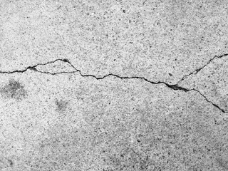cracked concrete wall