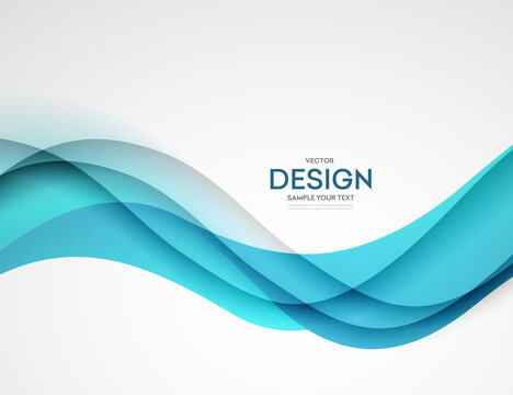 Abstract blue colorful vector background, color flow liquid wave for design brochure, website, flyer.