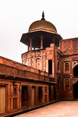 Fototapeta na wymiar It's Part of the Red Fort of Agra, India. UNESCO World Heritage site.