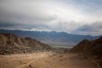 Fototapeta na wymiar Leh city landscape, Ladakh, India