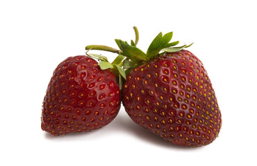 ripe strawberry isolated