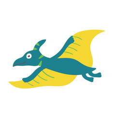 Fototapeta premium Cute dinosaur pteranodon. Dinosaur Vector Character