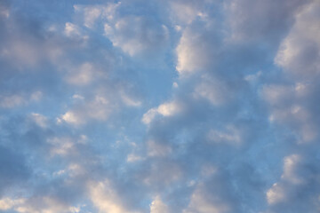 Fototapeta premium beautiful fluffy clouds and blue sky
