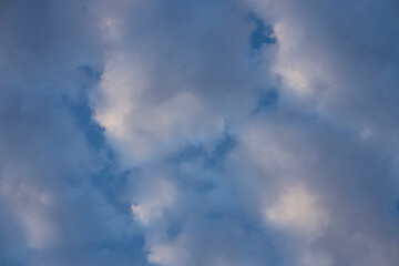 Fototapeta premium beautiful fluffy clouds and blue sky