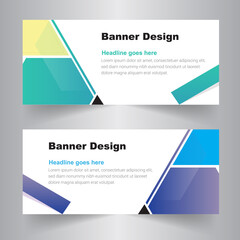 Fototapeta premium Corporate Business Concept Bannar Design. Web Banner Template.