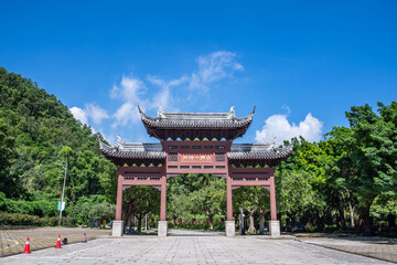 Gate archway of a street in Nansha Water Town, Guangzhou, China