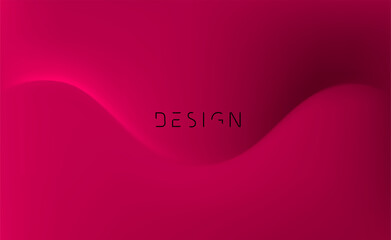 Abstract magenta colorful vector background, color flow shadow wave for design brochure, website, flyer.