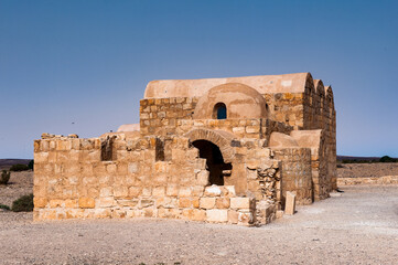 It's Qasr Amra, a desert castle in Jordan. UNESCO World Heritage site