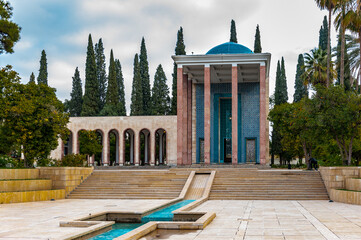 It's Saadi's mausoleum in Shiraz, Iran.