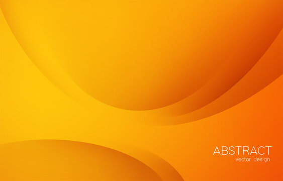 Abstract Colorful Vector Background, Orange Color Banner With Smooth Line And Shadow. Template For Design Brochure, Website, Flyer.