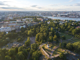 Aerial view to Helsinki, Finland