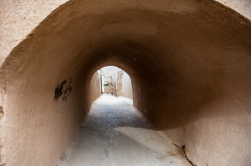 Obraz premium It's Old clay street in Yazd, Iran,Asia