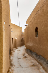 It's Old clay street in Yazd, Iran,Asia