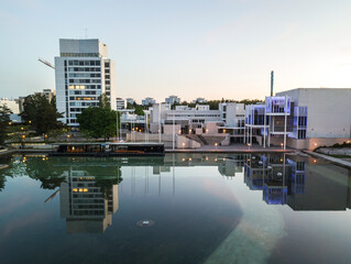 Naklejka premium Classic examples of Finnish architecture from 50s and 60s. 