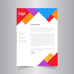 Abstract Business style letter head templates for your project design.	