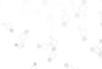 Obraz premium Light Gray vector pattern with polygonal style with circles.