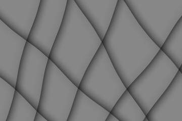 Abstract Gray 3D Paper Cut Shapes Background