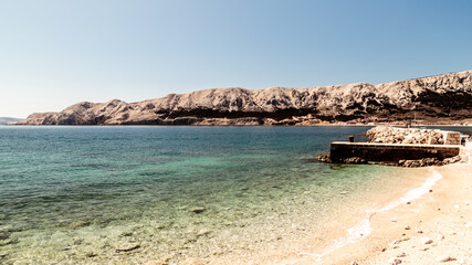 The bay of Baska in a sunny day