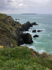 Fototapeta na wymiar Coastal Cliffs Portrait
