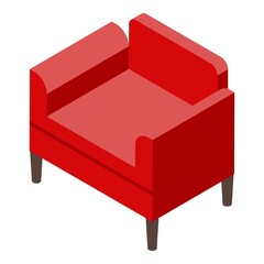 Classic armchair icon. Isometric of classic armchair vector icon for web design isolated on white background