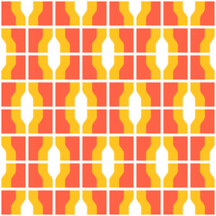 Simple abstract seamless pattern. Colorful accent for any surface.