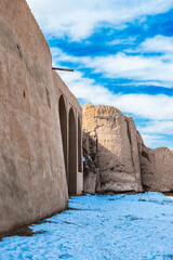 It's Fortress walls, called Ghal'eh Jalali in Kashan, Iran