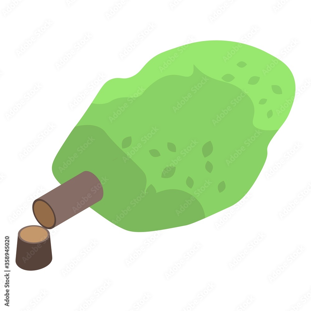 Aufkleber cutted tree icon. isometric of cutted tree vector icon for web design isolated on white background
