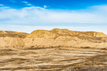 It's Tepe Sialk (Sialk Ancient Hill), a large ancient archeological site, Kashan, Isfahan Province, in central Iran, close to Fin Garden.