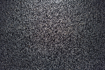 Texture of fresh and new black asphalt. Background of new asphalt