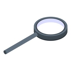 Realtor magnifier icon. Isometric of realtor magnifier vector icon for web design isolated on white background
