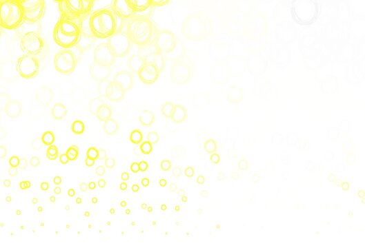 Light Yellow vector background with spots. © smaria2015
