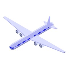 Egypt airplane travel icon. Isometric of Egypt airplane travel vector icon for web design isolated on white background