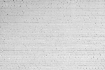 White brick wall. Designer interior background. Abstract architectural surface.